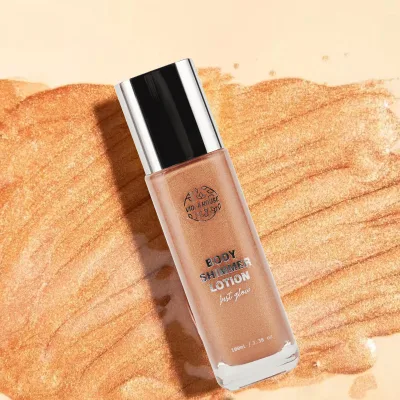 Glitter Highlighter Makeup Liquid Highlight Waterproof Bronzer Golden Shimmer Body Glaze Private Label Custom