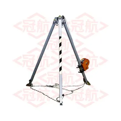 High Quality Rescue Tripod Confined Space Tripod Kit Self Rescue Tripod With Hand Winch