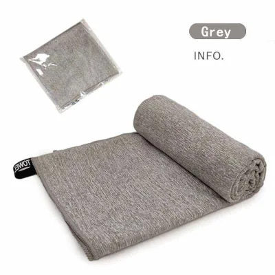 Microfiber Quick Dry Gym Towel, Silver ION Odor-Free Absorbent Fiber, Men & Women Workout Gear for Body Sweat,