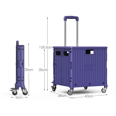 China Factory Amazing Design New PP Custom Folding Shopping Cart