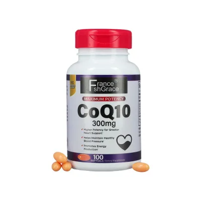 CoQ10 300 mg  Patented Water and Fat Soluble  Antioxidant for Heart Health 100 Softgels