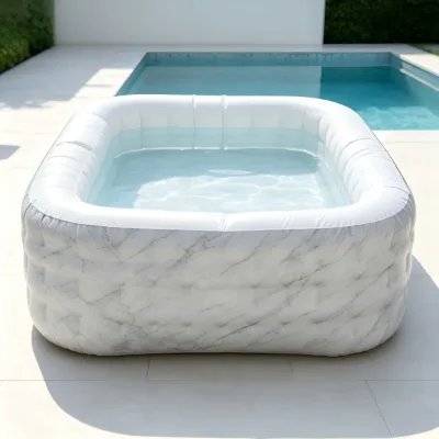 Inflatable Hot Tub Spa, Portable Outdoor Square Inflatable Hot Tub Spa, Customizable Styles and Samples Available