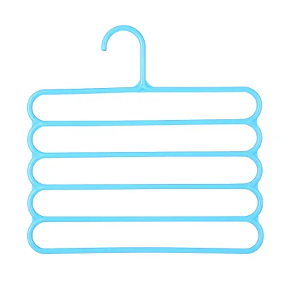 Pants Rack 5 Layers Cloth Hanger for Trousers Scarves Legging Towels Space Saving Trousers Rack Pants Hangers for Closet