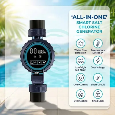 Modern Style Chlorine Generator Smart Life WIFI Control Real-time Monitoring Pool Salt Water Piscine Chlorateur De Sel