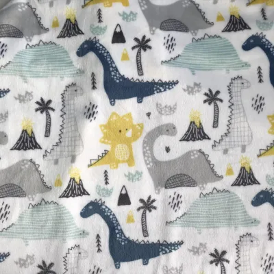 Best-selling Product 100% Polyester Velvet Fabric for Printed Decorations on Baby Toys and Baby Blankets