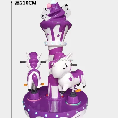 Merry-go-round Assemble Parts Christmas Merry-go-round Soft Play Equipment White Merry Go Round
