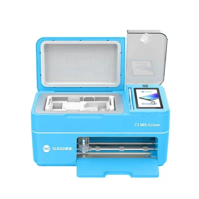 C3MixUltra Automatic Film Cutting Laminating Machine Auto Positioning Vacuum Lamination Curved Screen Phone Tablet Repair Shop