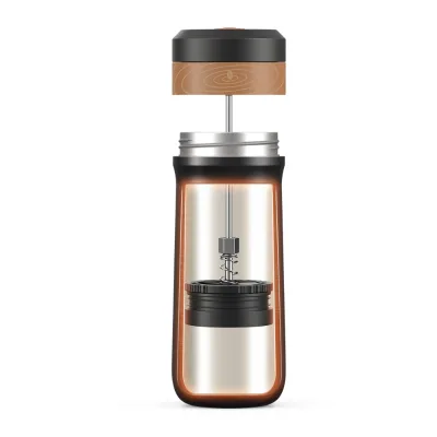 320ml High Quality Coffee and Tea French Press Coffee Maker with 304 Water Bottle Thermos Coffee Machine for Outdoor and Travel