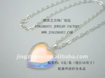 Heart Crystal Pendant Necklace