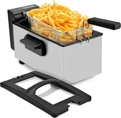 Wholesale Price High Quality Timer 3L Stainless Steel Deep Fryer Automatic Customized Electric Deep Fryers with Glass Window