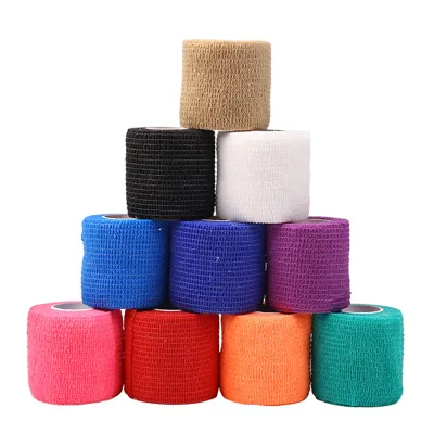 Custom Logo Elastic Heavy Medical Sport Wrap Adhesive Tape Self-Adhesive Cohesive Bandage
