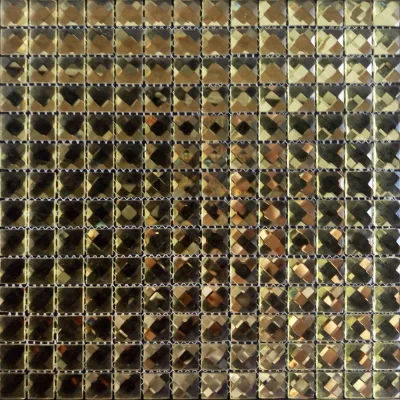 Gold Glass Mosaic Diamond Glass Tile for KTV Decor