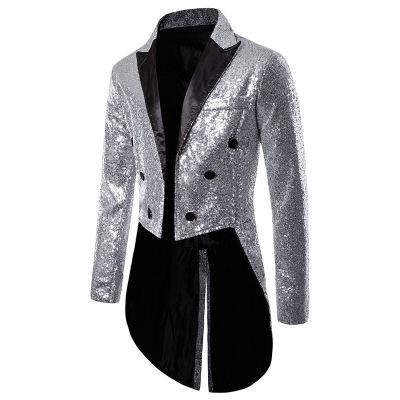 Men's Suit Tuxedo Banquet Nightclub Performance Sequin Fashion Design Men's Jacket