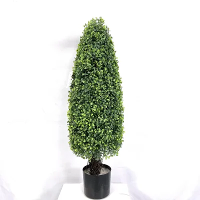 Factory Custom 36 Inch UV Resistant Boxwood Tower Topiary Boxwood Tree for Indoor Outdoor Decoration