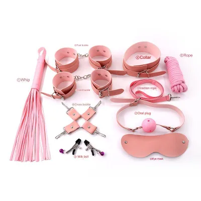 Collar Handcuffs Whip Lingerie Erotic Sex Bdsm Kit Bed,sex Toys Bdsm Set Couple,women Sex Toys Handcuff Sex Toys for Couples