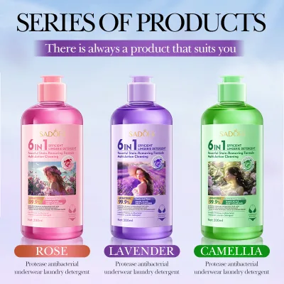 Wholesale Deep Cleansing Long-lasting Fragrance SADOER 6 in 1 Lingerie Detergent