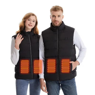 Custom Logo Lightweight Unisex Heated Vest Women Mens Warming Heated Vest With Battery Pack