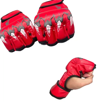 Good Price Custom Logo Gloves Fighting Mma Gloves Adult Combat Professional Punching MMA Training Half Finger Boxing Gloves