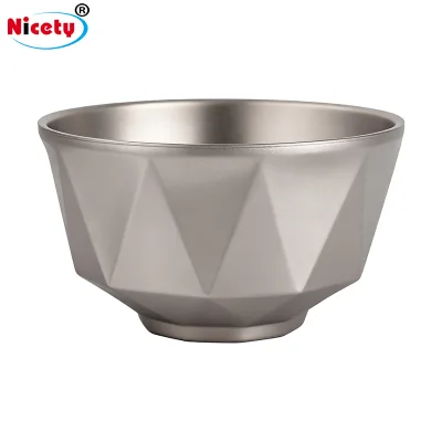 Wholesale Titanium Bowl Ultralight Portable for Outdoor Camping Soup Noodle Salad