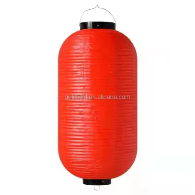 Custom Colors Satin Plastic Japanese Lantern 40cm for Christmas New Year Party Decoration Indoor Outdoor Use Wholesale