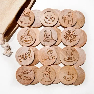 Montessori Educational Kids Halloween Memory Match Game Children Matching Game