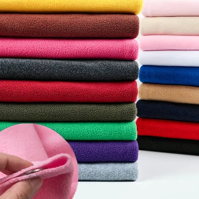 Customized 100% Polyester 370gsm Brushed Anti-Pilling Polar Fleece Fabric for Hoodie Blankets