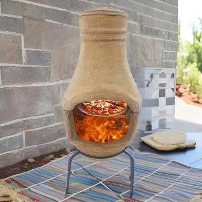 2024 Hot Selling Pizza Maker 4-5 Person Household Pizza Oven Clay Pizza Oven Dome