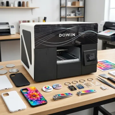 Commercial Multifunctional A4 UV Flatbed Printer Fast High Precision for Phone Cases Commemorative Coins Crystal Labels