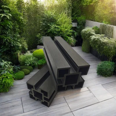 Pavement Guardrail WPC Posts Waterproof Outdoor Villa Garden Greening Isolation Eco-Friendly Modern Design 100H100-B-C