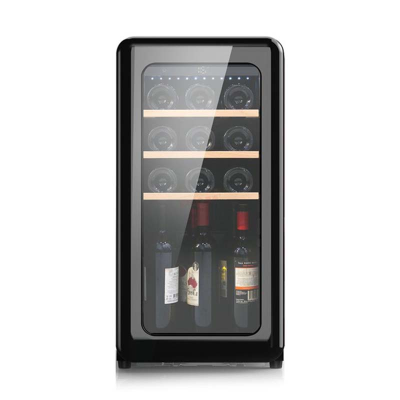 15 Bottle Mini Retro Wine Cooler Display Table Wine Cellar Chiller Fridge Cooling Wine Refrigerator Cabinet