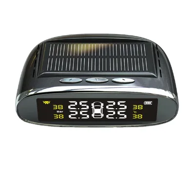 China Best Driving Voice Alarm Safety Solar Power TPMS With Internal Sensors Tire Pressure Monitoring System -internal Sensor Ch