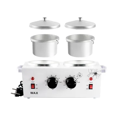 New 2 Pot Electric Hard Wax Large Machine Double Pot Wax Heater Paraffin Wax Heater for Home Use