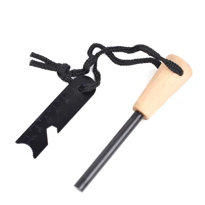 Promotional Flint Fire Starter Natural Primitive Emergency Friction Magnesium Outdoor Flintstone Survival Kit Fire Starter