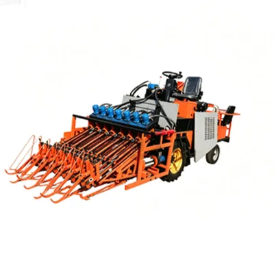Multi Row Digging Tooth Garlic Harvester Complete Digging Soil Removing and Conveying Functions