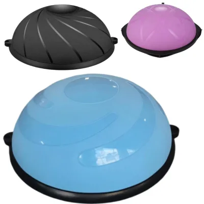 2023 Purple Balance Trainer 63CM Explosion-Proof Thickened Yoga Hemisphere Balance Ball Wave Speed Half Ball