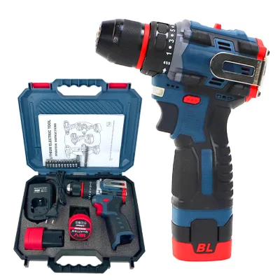 Rechargeable Lithium Ion Cordless Drill 16.8V Impact Household Electric Screwdriver Charging Kit, Compact High Power Tool