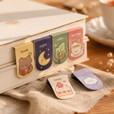 Free Custom Design for Cute Magnetic Bookmarks in Various Shapessuitable for Students and Teachers.