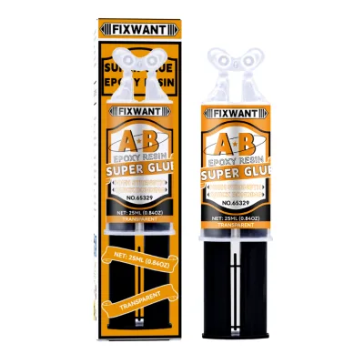 25ml Fast Curing Epoxy Resin AB Glue Waterproof Strong Adhesive for Plastic Metal Wood Repair Instant Super Liquid Glue
