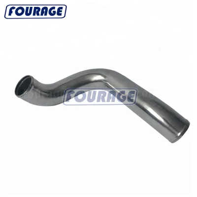 Auto Parts Silver Polish Hot Side Aluminum Intercooler Turbo Bend Pipe