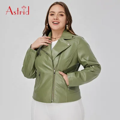 Autumn New Loose Casual Street Style Long-sleeved Motorcycle Spring Leather Jacket for Women Leather Coat