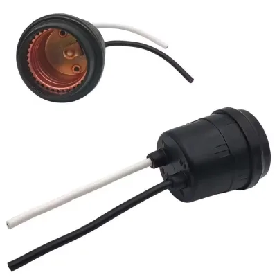 Outdoor Indoor Waterproof VDE Certified Energy Saving 4A 250V E27 Screw Socket Lamp Holder Plug Adapter Copper Plastic Base
