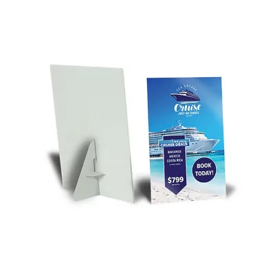 Custom Foam Core Counter Cards Tabletop Easel Signs with Holder