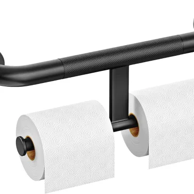 Stainless Steel Wall-Mounted Bathroom Toilet Grab Bar with Non-Slip Safety Handle for Elderly-Friendly Commode