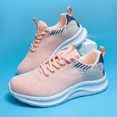 Women's Casual Sports Shoes Color Block Lace-up Feature Breathable Lightweight Spring Autumn Outdoor Running Made Mesh EVA