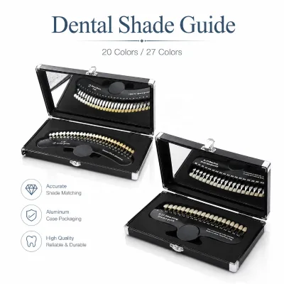 Dental Teeth Whitening Shade Guide Professional Tooth Color Chart Manual Dentist Reference Dental Equipment