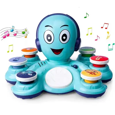 Mutil-fuctional Octopus Music Preschooler Musical Educational Instruments Toy Baby Musical Learning Toys for Toddlers