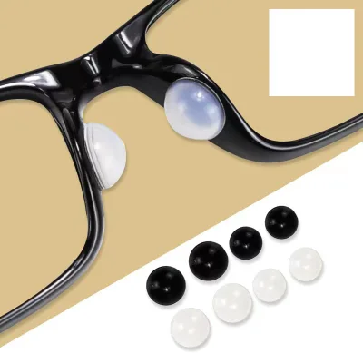 New Round Shape Silicone Anti-Slip Eyeglass Nose Pads Nosepads Replacement Eyewear for Men Women Students