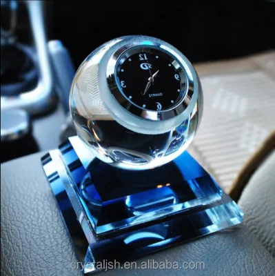 2023 New Manufacturer Custom High-quality K9 Crystal Creative Table Small Colorful Chinese Clock Movements Time Clock