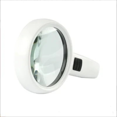 Double Layered Glass Lens with LED Light 30x High-definition Handheld Magnifying Glass