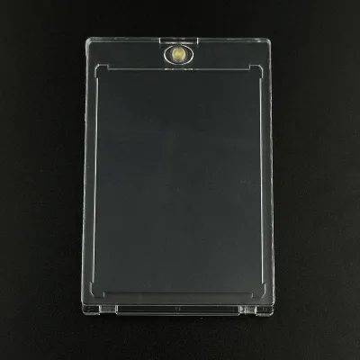 Custom clear Acrylic Trading Card One Touch Magnetic case Trading Card Holder